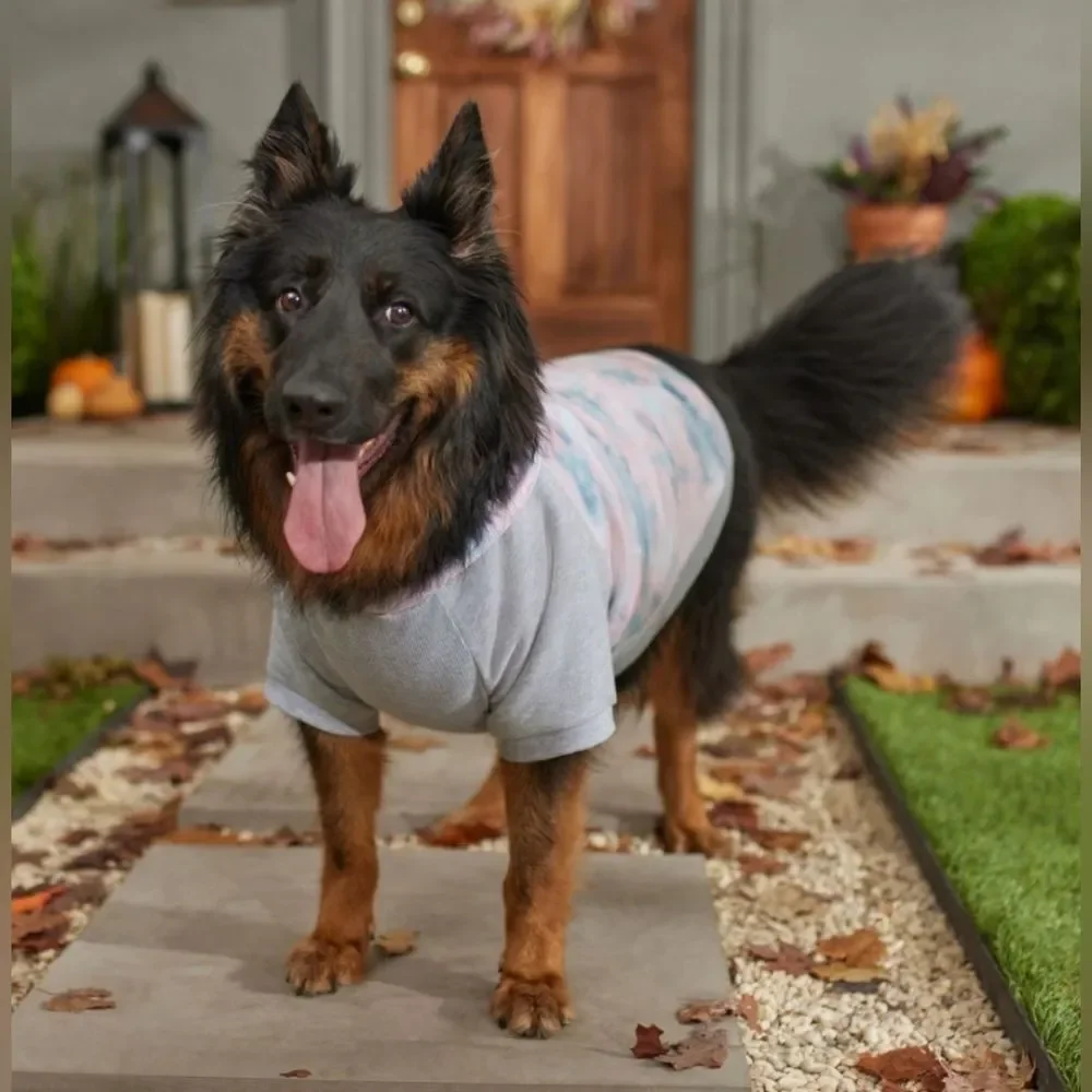 NWT FRISCO Dog Sweatshirt Hoodie Pink Tie Dye Size X-Large Adventure Graphic